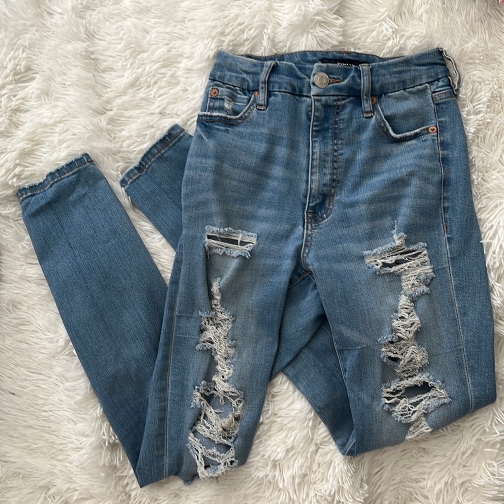Aero super high rise curvy skinny jeans